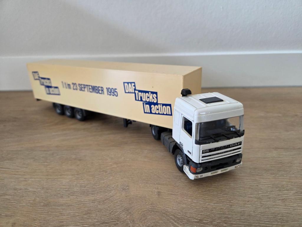 Tekno DAF 95 Daf trucks in action 1995 ( Demo ), Ophalen of Verzenden, Gebruikt, Bus of Vrachtwagen, Tekno