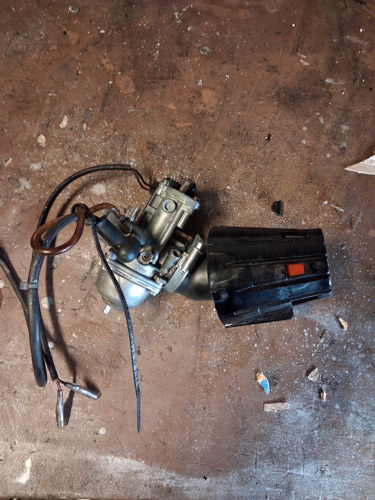 piaggio 125 carburateur met mallosi  powerfilter, Ophalen of Verzenden, Zo goed als nieuw, Carburateur, Piaggio