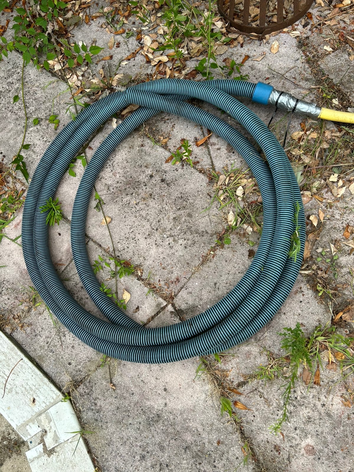 Aanzuigslang 1 1/4 duim. Circa 7,50 meter, Tuin en Terras, Tuinslangen, Ophalen, Zo goed als nieuw, Tuinslang