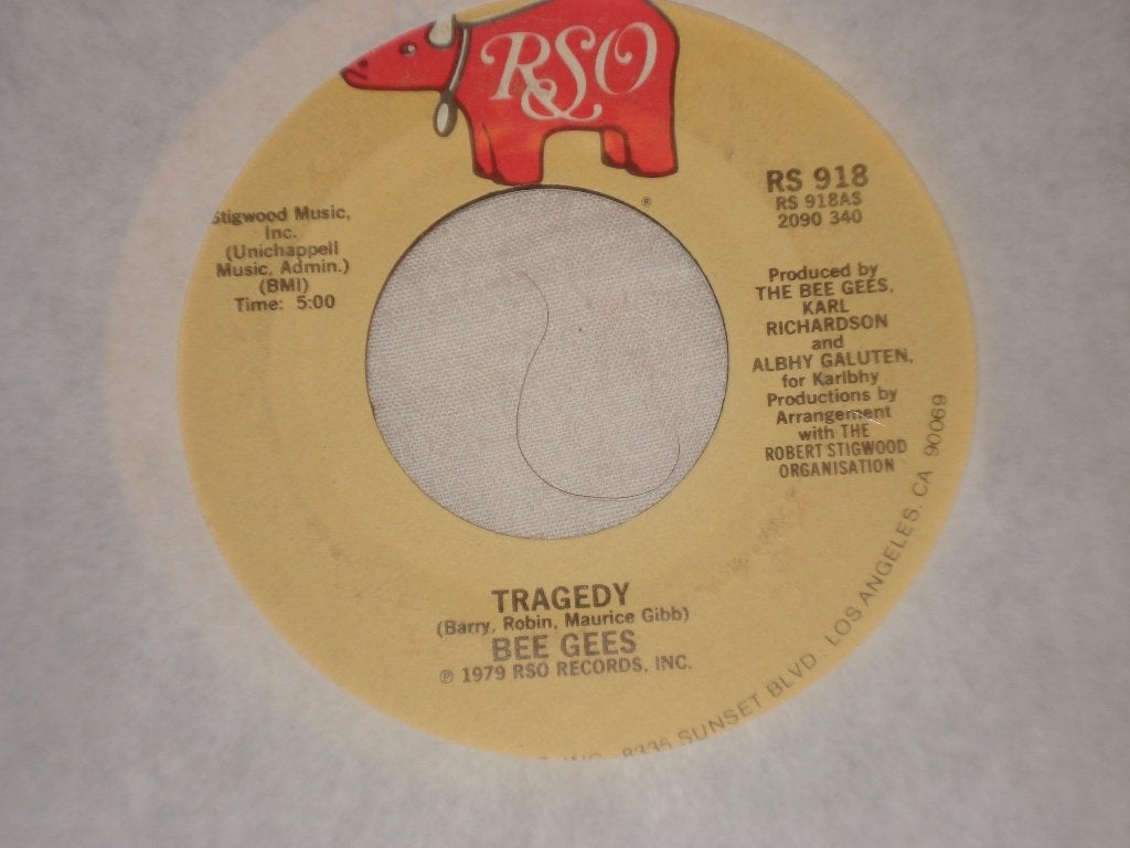 the Bee Gees    Tragedy      Usa     Orgineel, Originele persing, Ophalen of Verzenden, Zo goed als nieuw, Pop