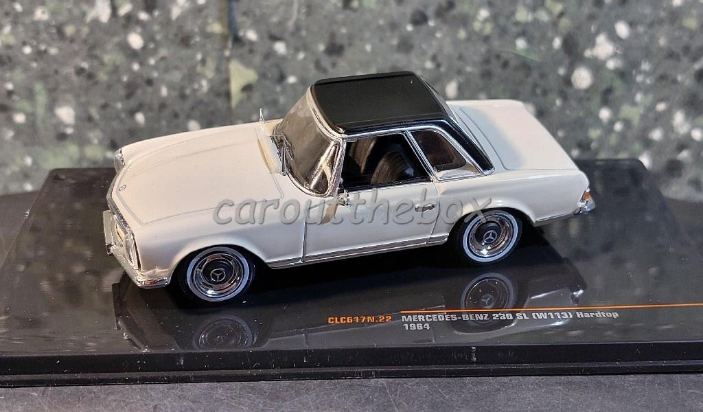 Mercedes-Benz 230 SL hardtop 1964 Creme 1:43 Ixo V1248, Verzenden, Nieuw, Auto, Overige merken