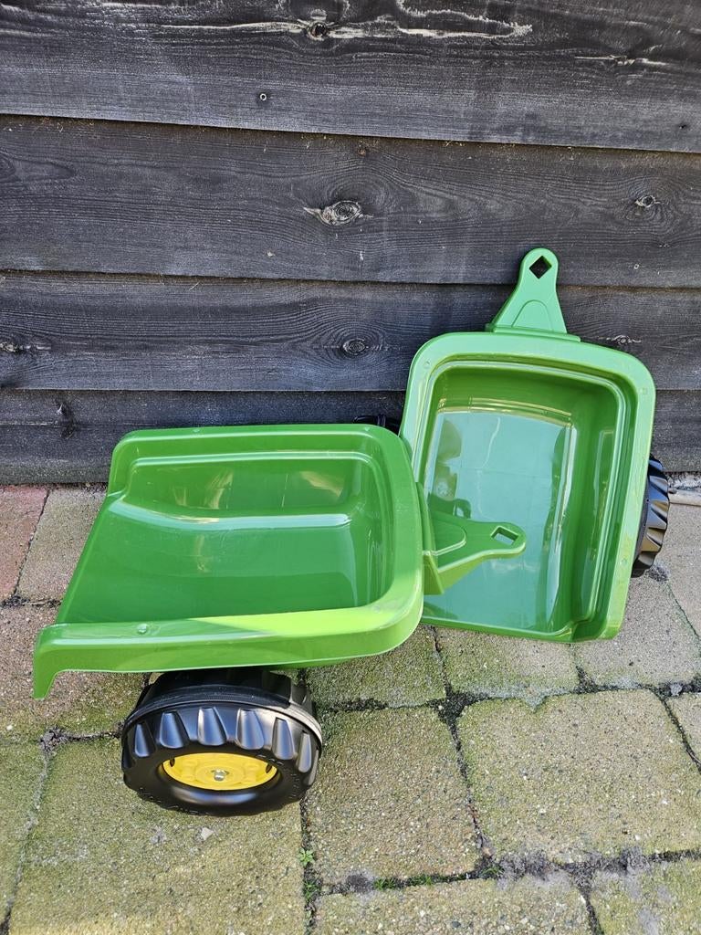 Rolly Toys Rolly Kid Aanhanger John Deere - Groen (2 stuks), Ophalen, Gebruikt