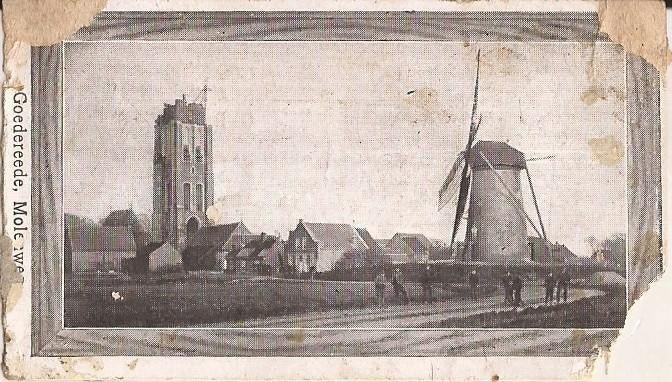 Verzamelplaatje Goedereede Molenweg vh J.P Coelingh Deventer, Verzamelen, Merken en Reclamevoorwerpen, Gebruikt, Overige typen