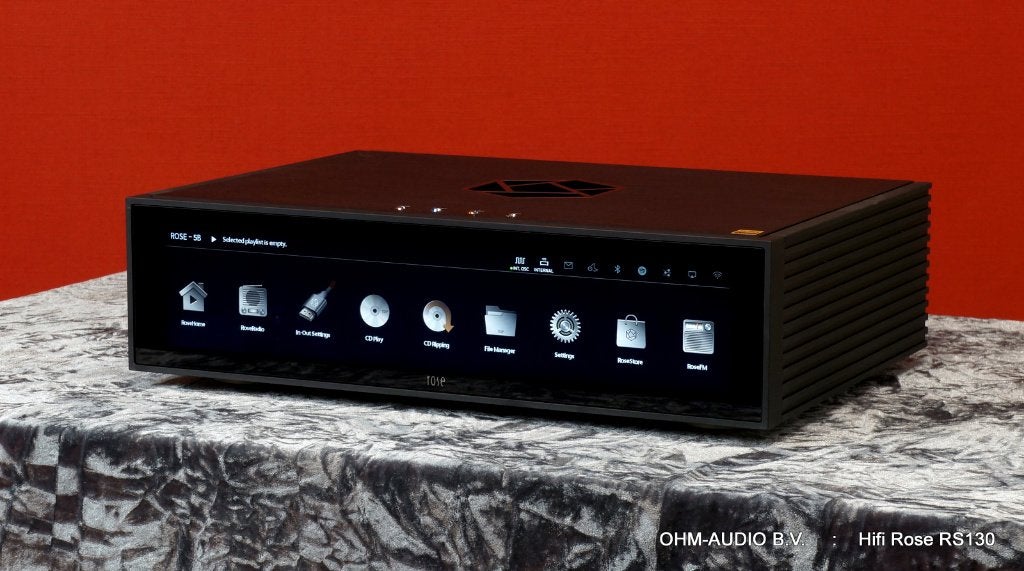 Hifi Rose RS130, High End Streaming Transport, Zwart : Demo, Ophalen of Verzenden, Nieuw, HDMI, Zonder harde schijf