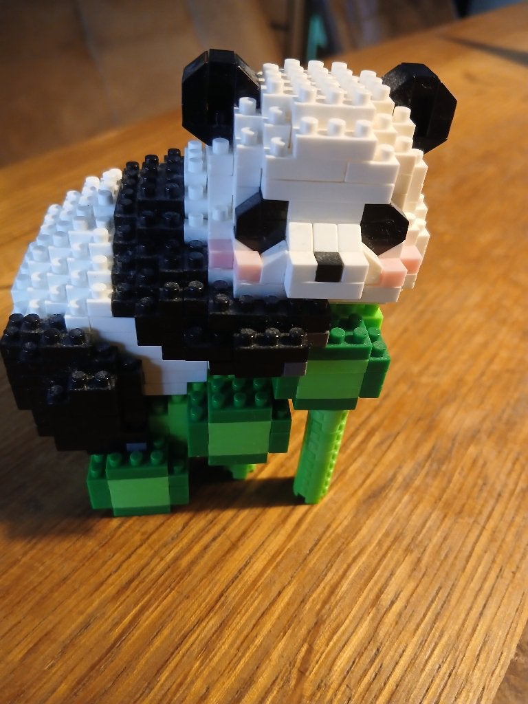 Panda van mini bouwsteentjes, Ophalen of Verzenden, Gebruikt
