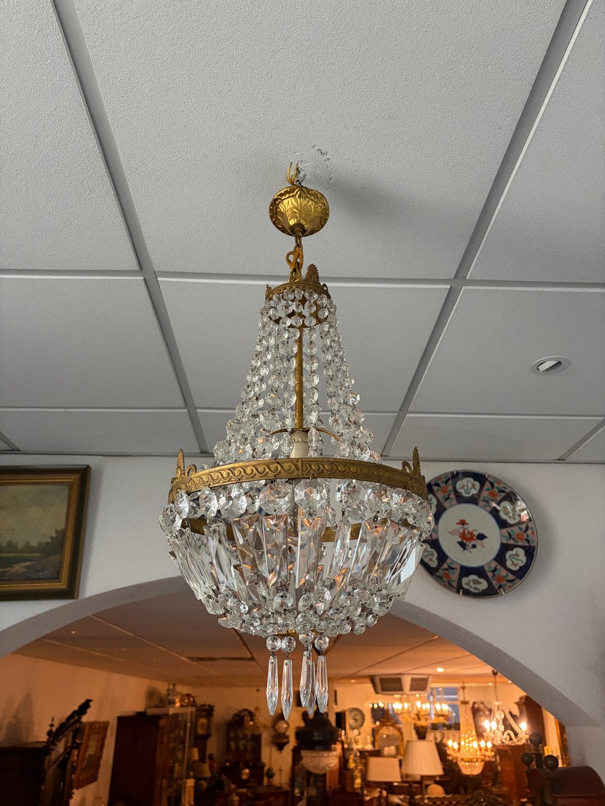 Prachtige Kristallen Kroonluchter voor Hal of Woonkamer, Ophalen