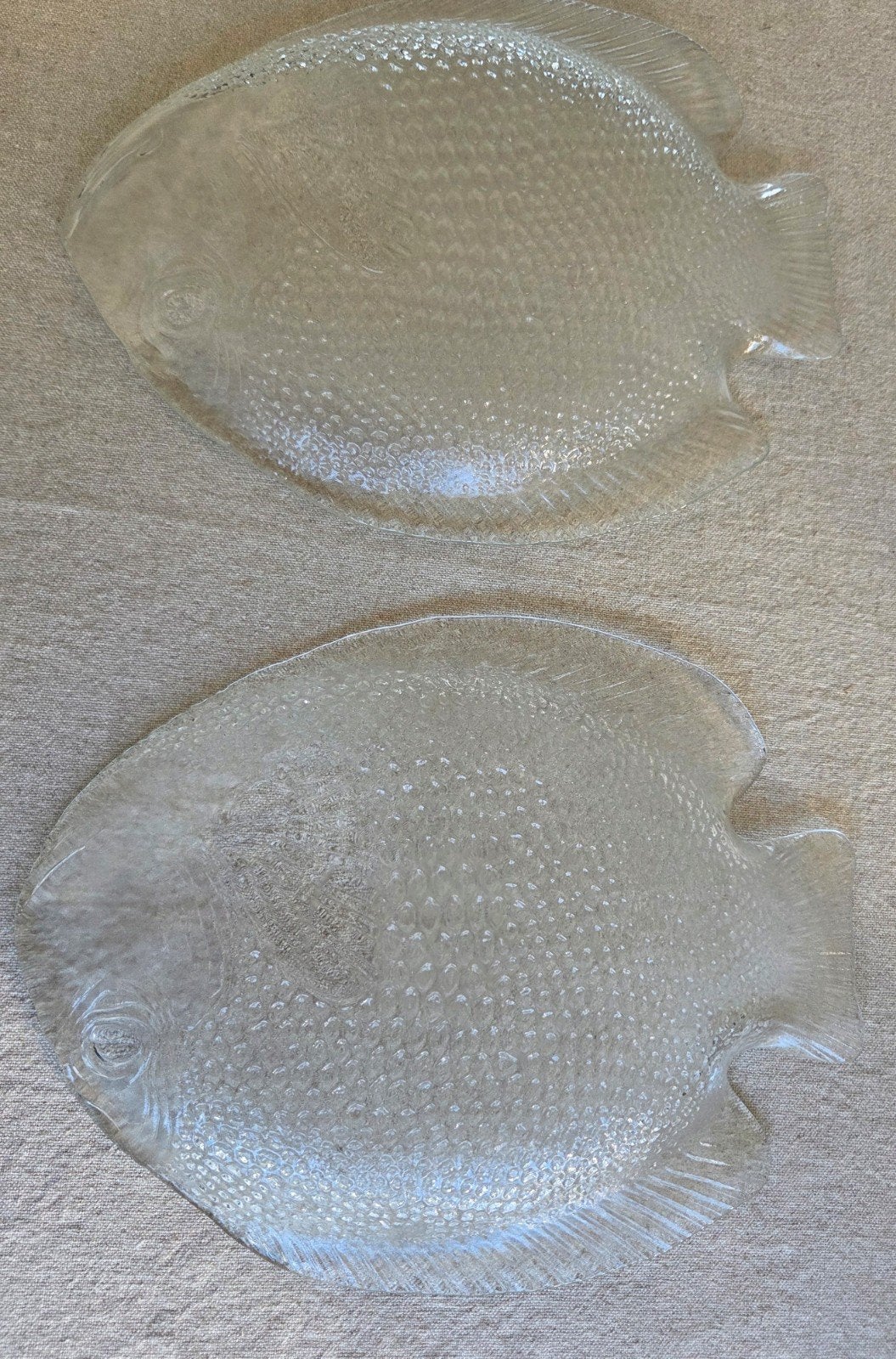 Vintage Arcoroc France glazen visborden – Jaren '70, Antiek en Kunst, Ophalen of Verzenden