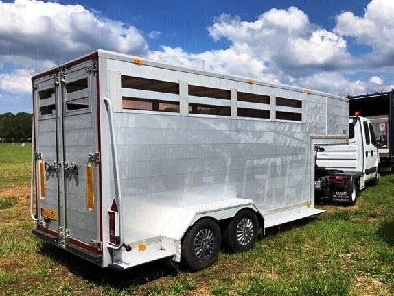 Noyens Be Oplegger Noyens 5100 kg Aluminium paardentrailer B, Auto's, Overige brandstoffen, Bedrijf, Aanhangers en Opleggers, Te koop