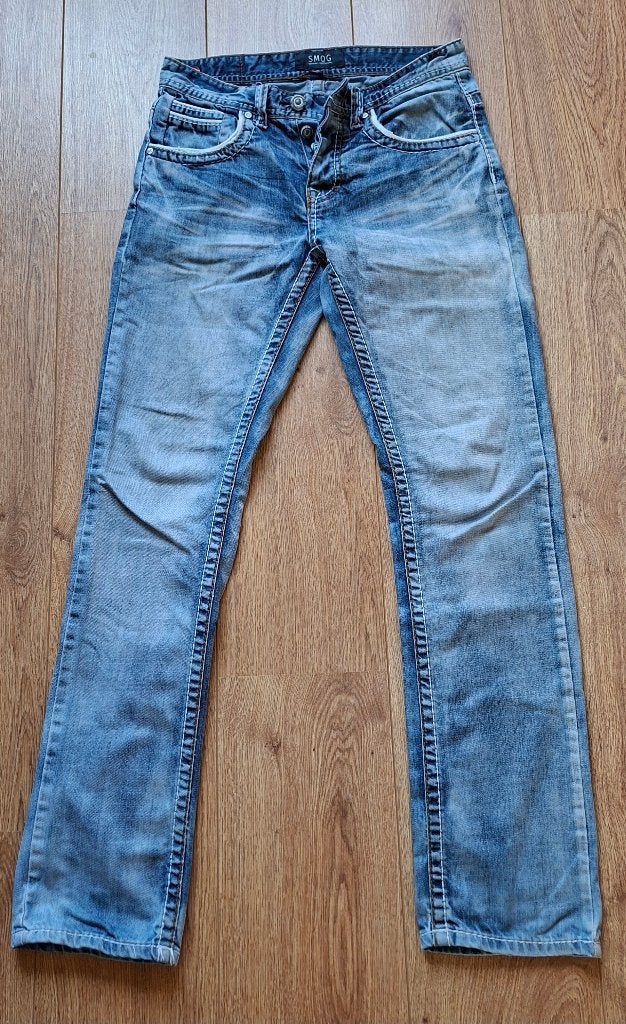 SMOG jeans maat 30/32, Kleding | Heren, Spijkerbroeken en Jeans, Blauw, W32 (confectie 46) of kleiner, Zo goed als nieuw, Smog