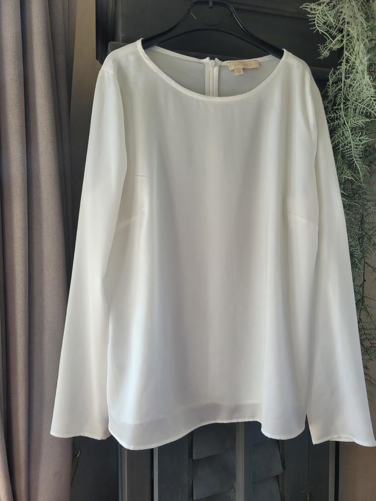 Mooie blouse dorian mt l 40 42 ladress la dress, Verzenden, Wit, Maat 42/44 (L), Zo goed als nieuw