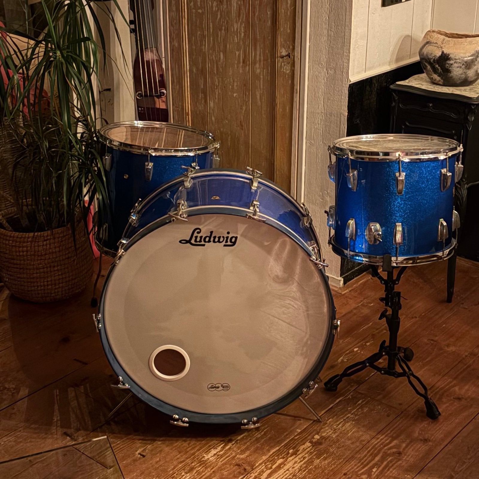 26” Ludwig Keystone 4-delige drumkit [1968], Muziek en Instrumenten, Ophalen, Gebruikt, Usa, Ludwig