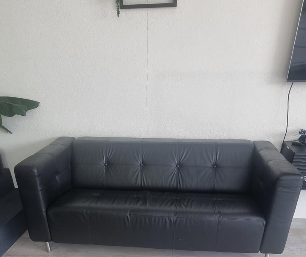 Leren Banken, Huis en Inrichting, Banken | Bankstellen, Ophalen of Verzenden, 75 tot 100 cm, 150 tot 200 cm