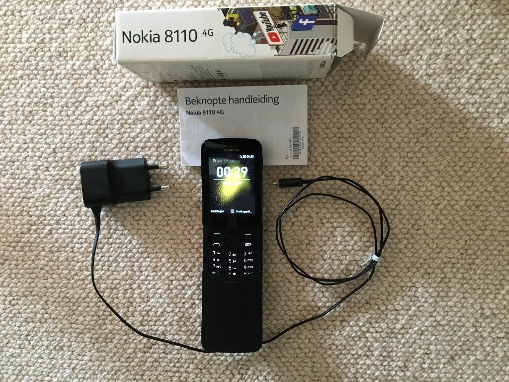 Nokia 8110 4G mobiel, Schuifmodel, Zwart, Fysiek toetsenbord, Ophalen of Verzenden