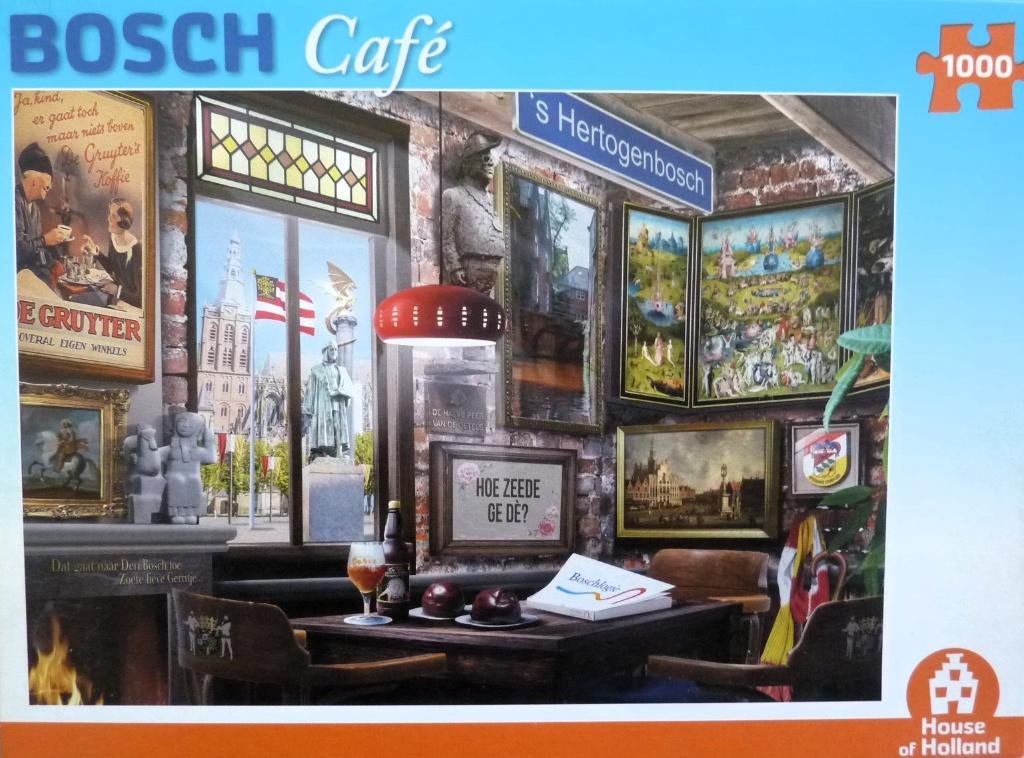 Bosch Café., Ophalen, 500 t/m 1500 stukjes, Gebruikt, Legpuzzel