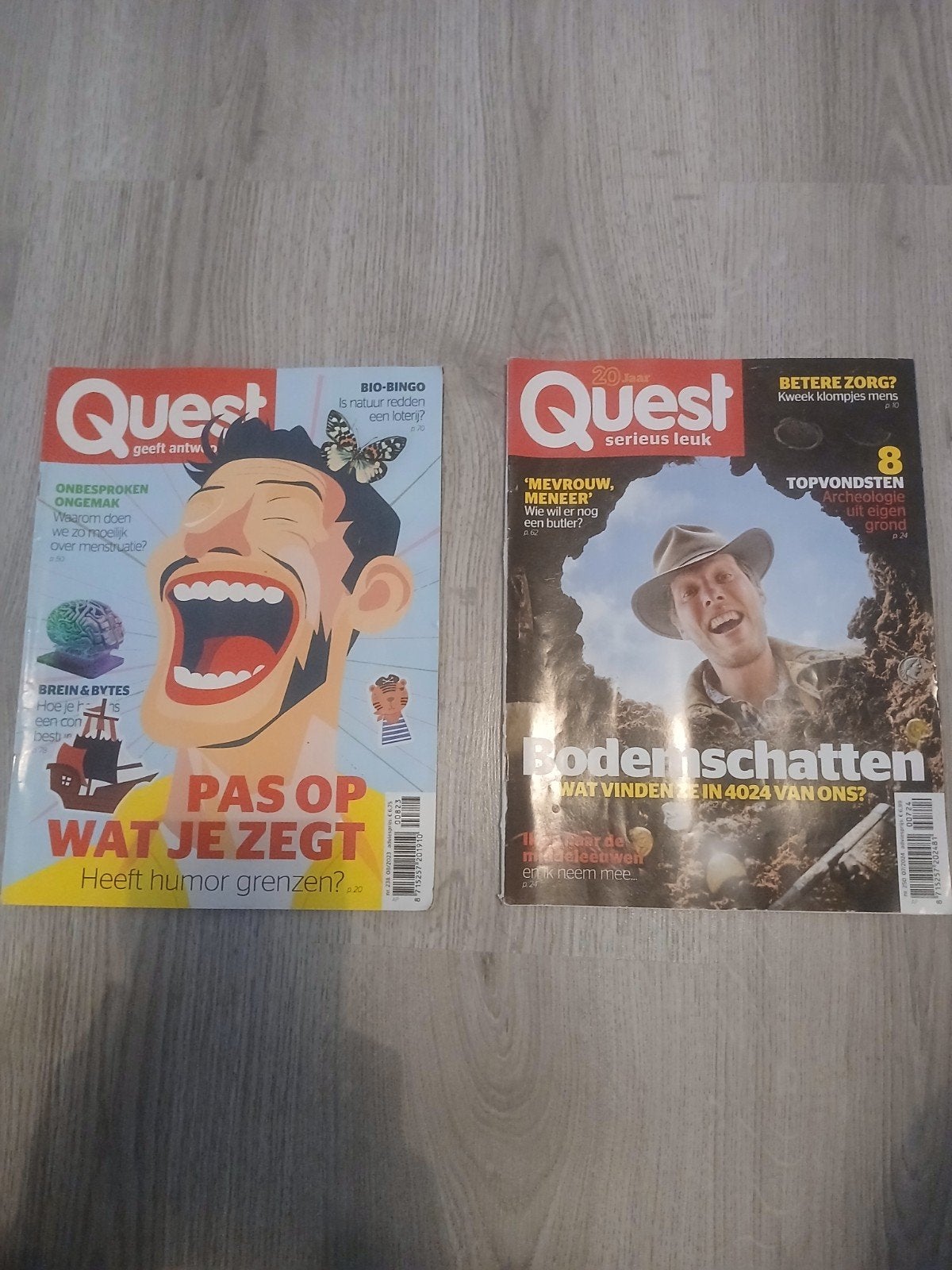 Quest Tijdschriften - 2 edities, Ophalen of Verzenden, Zo goed als nieuw, Wetenschap en Natuur