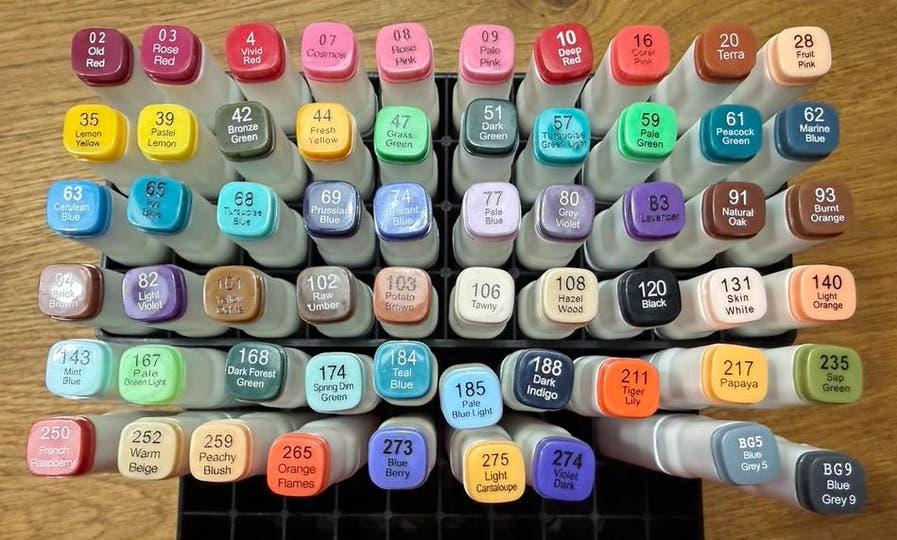 59 aquamarkers decotime, Ophalen, Zo goed als nieuw, Potlood of Stift
