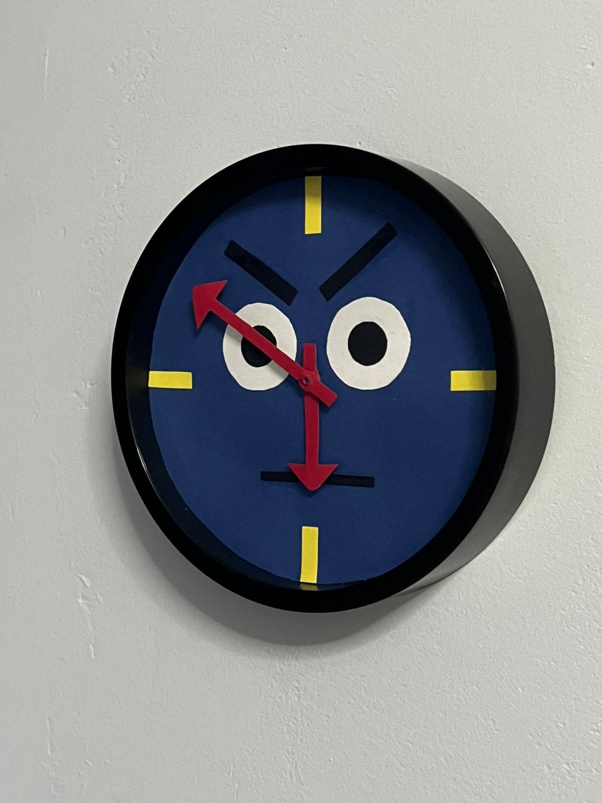 Tony the clock - don’t hug me im scared (dhmis) zelfgemaakt, Ophalen, Wandklok, Analoog, Zo goed als nieuw