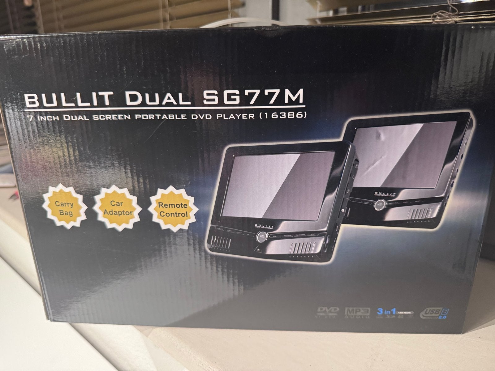 Bullit Dual SG77M 7 inch Dual Screen Draagbare DVD Speler, Draagbaar, Nieuw, Ophalen, Overige merken