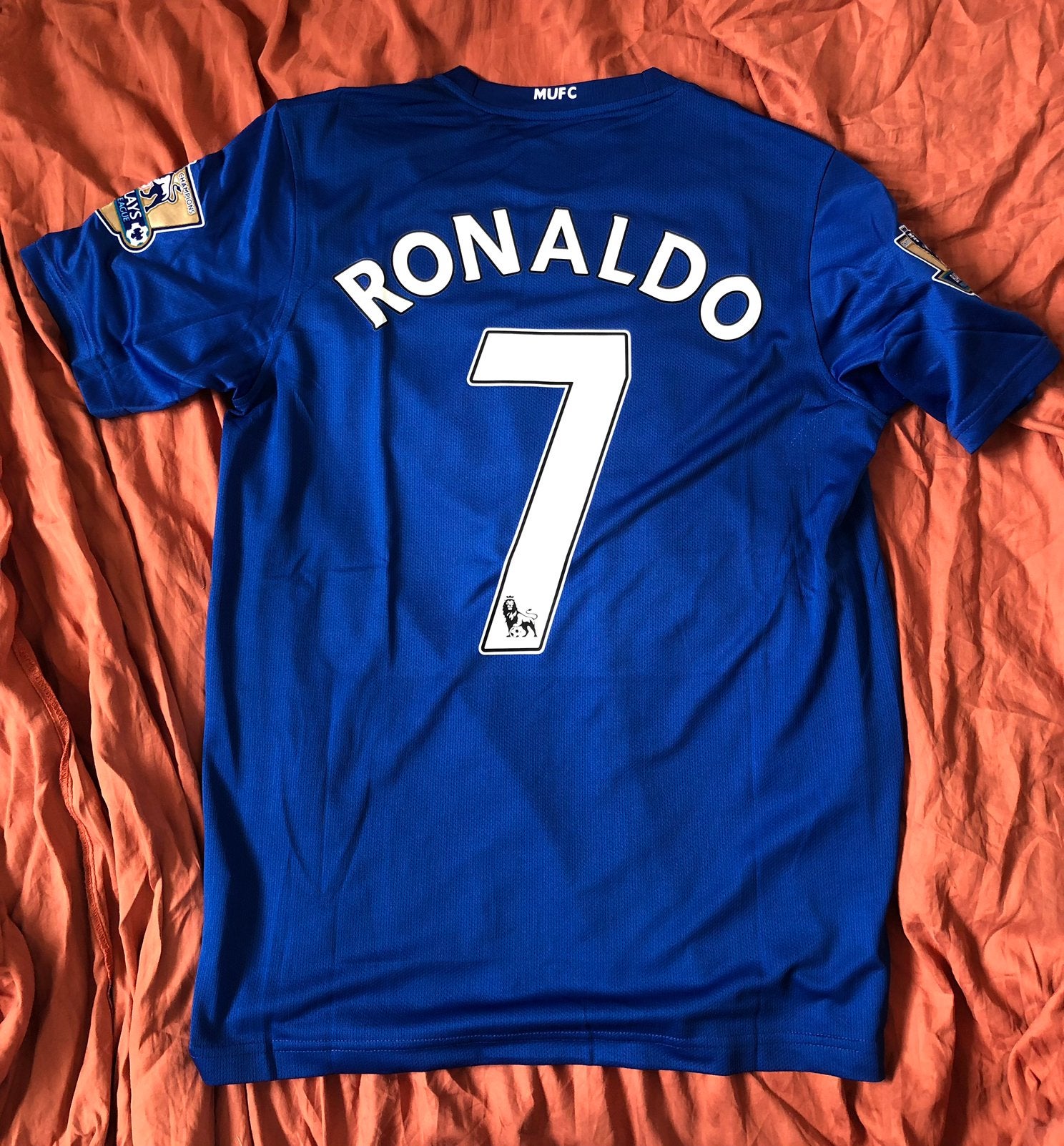 Ronaldo Manchester United retro voetbalshirt maat M, Sport en Fitness, Voetbal, Ophalen of Verzenden, Zo goed als nieuw, Shirt