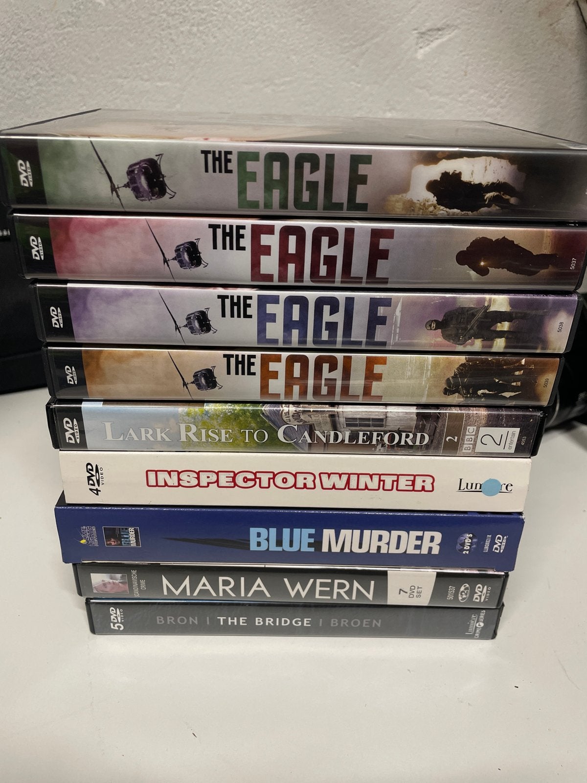 Diverse DVD Boxsets: The Eagle, Maria Wern, Blue Murder, Gebruikt, Seizoen 1, Misdaad, Ophalen of Verzenden