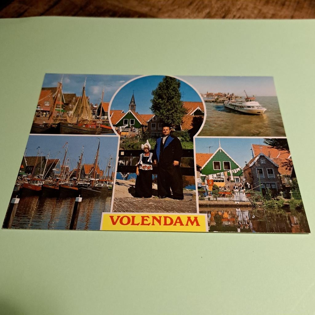 Vintage Ansichtkaart Volendam - Hollandse Klederdracht, Ophalen of Verzenden, 1980 tot heden, Ongelopen, Stad of Dorp