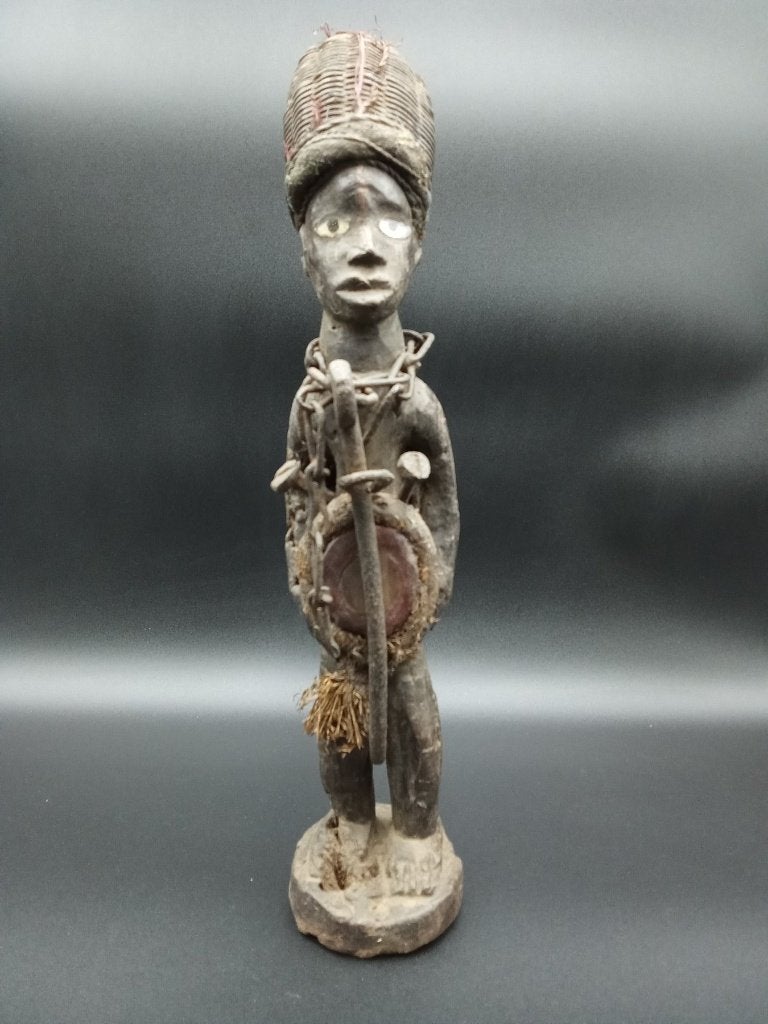 Een grote, antropomorfe Fon-fetisj 39 cm, Ophalen of Verzenden
