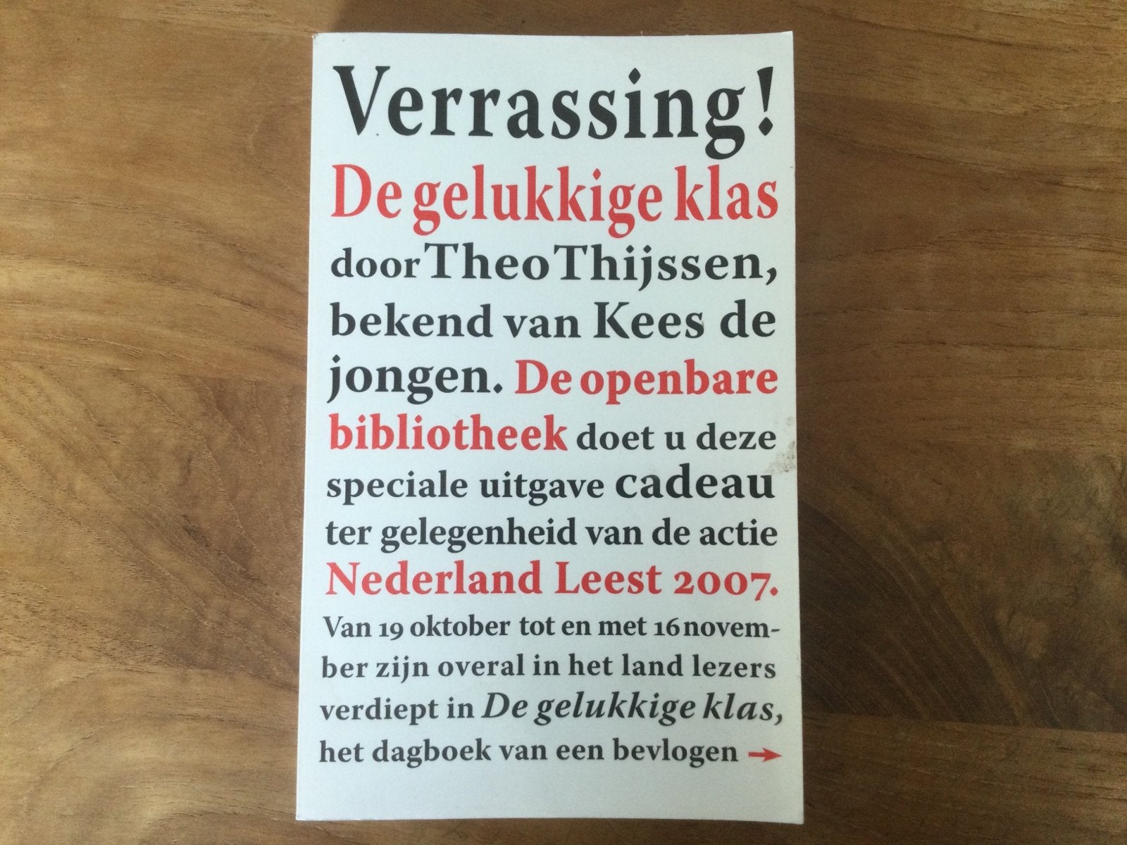 Theo Thijssen, De gelukkige klas, Ophalen of Verzenden, Gelezen, Nederland