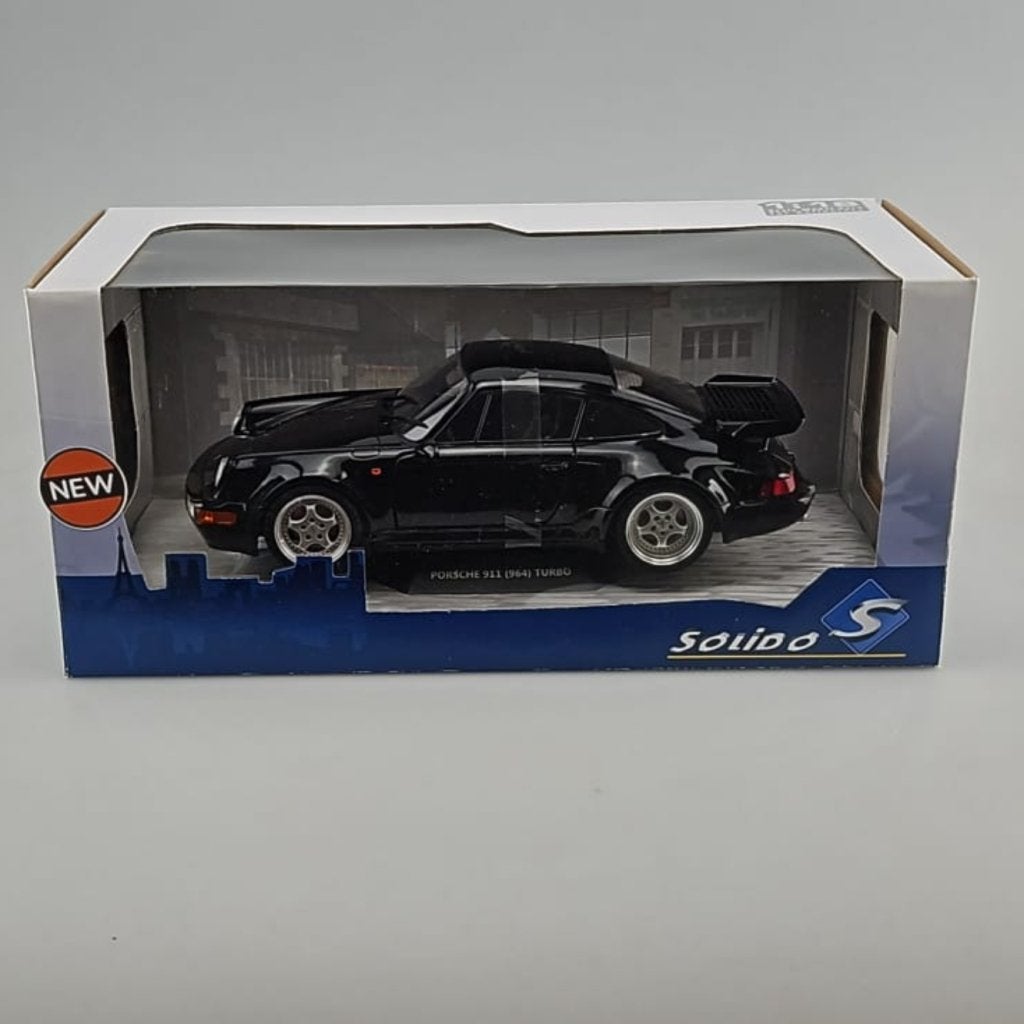 Porsche 911 (964) Turbo 1:18 Solido Zwart | Nieuw, Flex Ltd., Nieuw, https://flex.com/contact-us, Nobelstraat 10, 5807 GA Oostrum LB, Limburg, Nederland
