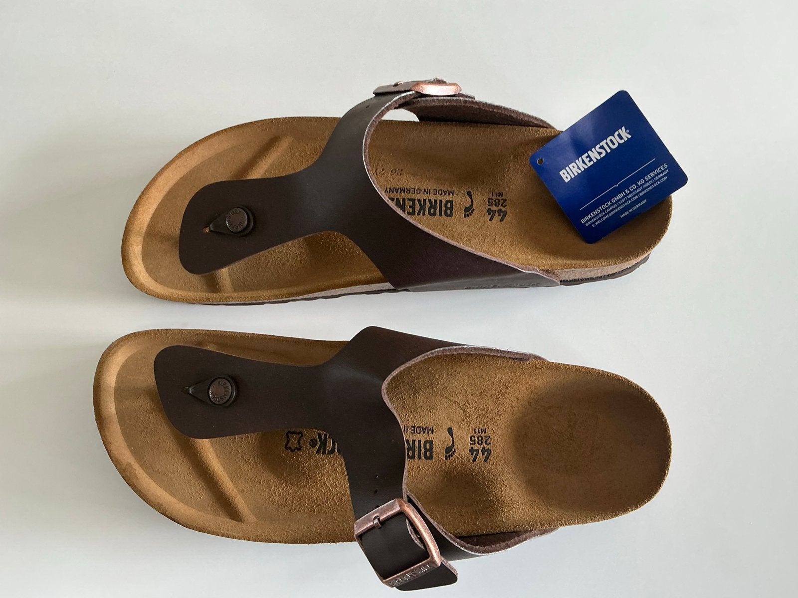 Nieuwe Birkenstock Gizeh teenslippers, maat 44, bruin, Kleding | Dames, Schoenen, Ophalen of Verzenden, Nieuw, Bruin, Slippers