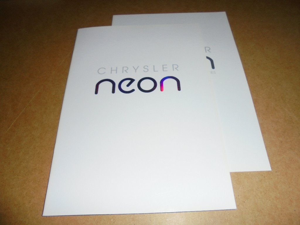brochure Chrysler Neon  1995, Ophalen of Verzenden, Nieuw, Overige merken