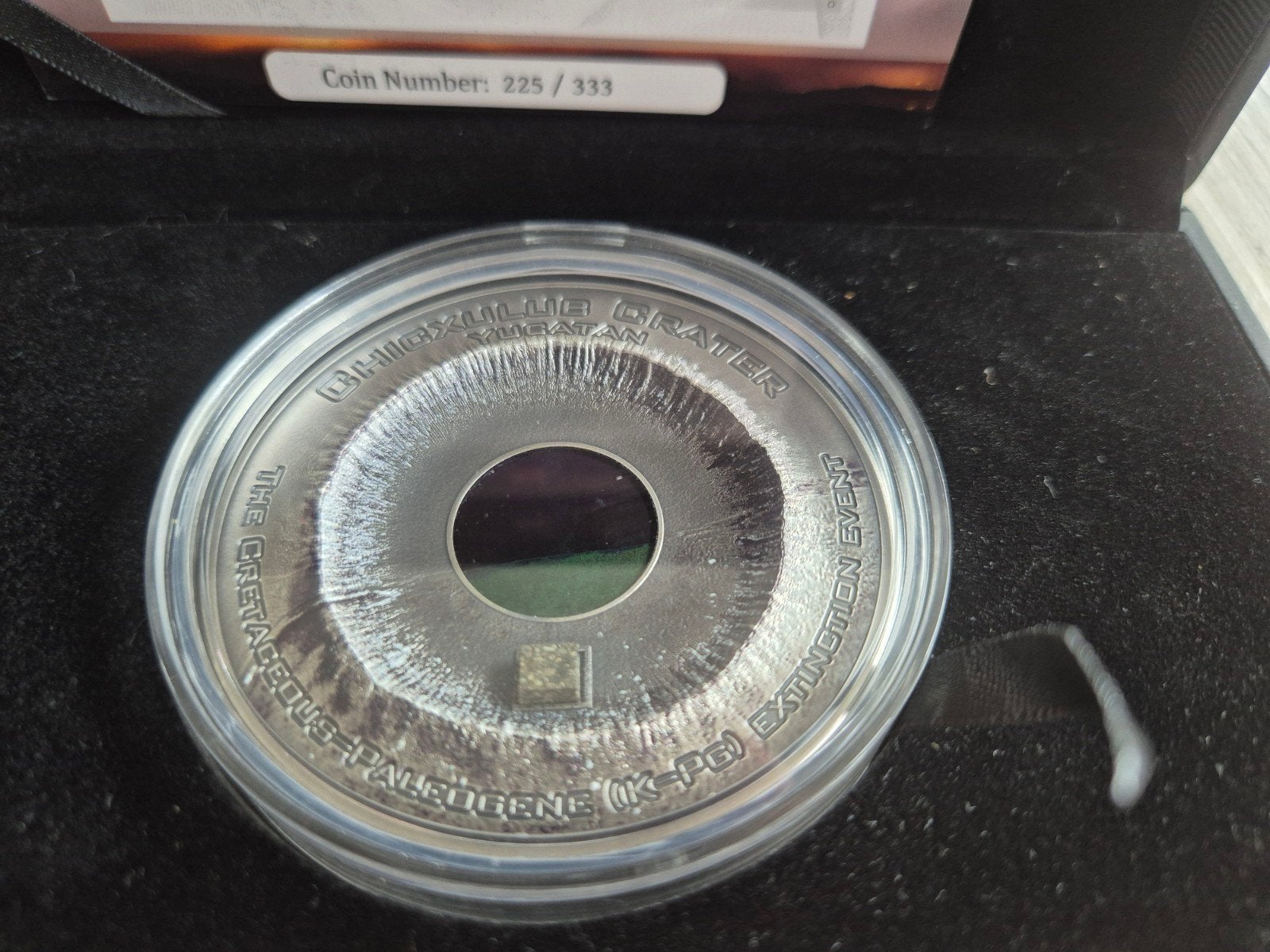 Chicxulub Krater Munt - Cook Eilanden 20 Dollars Zilver, Postzegels en Munten, Ophalen of Verzenden, Zuidoost-Azië, Losse munt