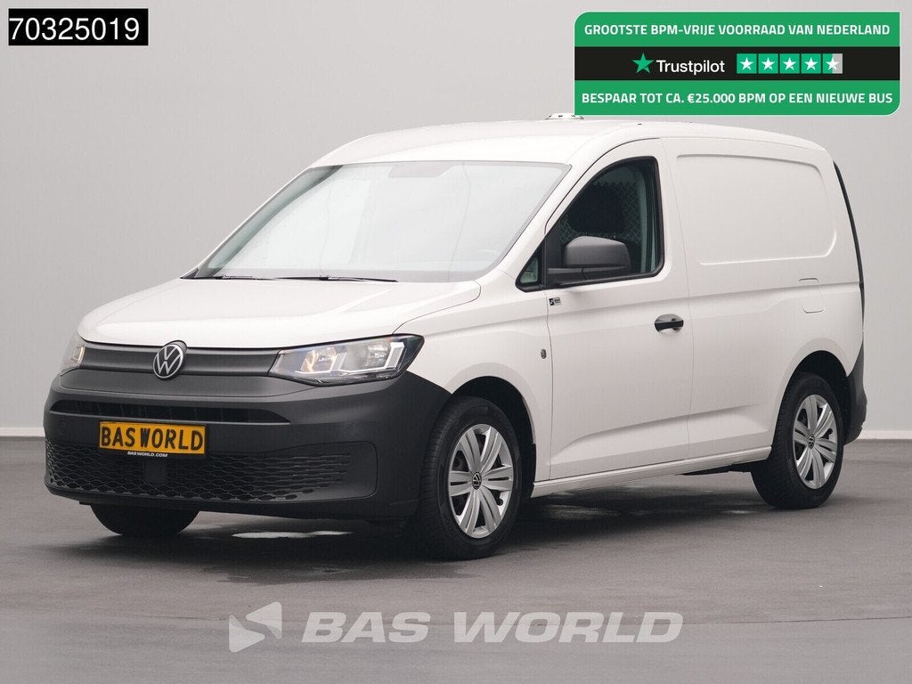 Volkswagen Caddy 122PK Automaat L1H1 Airco Cruise Parkeersen, Automaat, Stof, Gebruikt, Euro 6