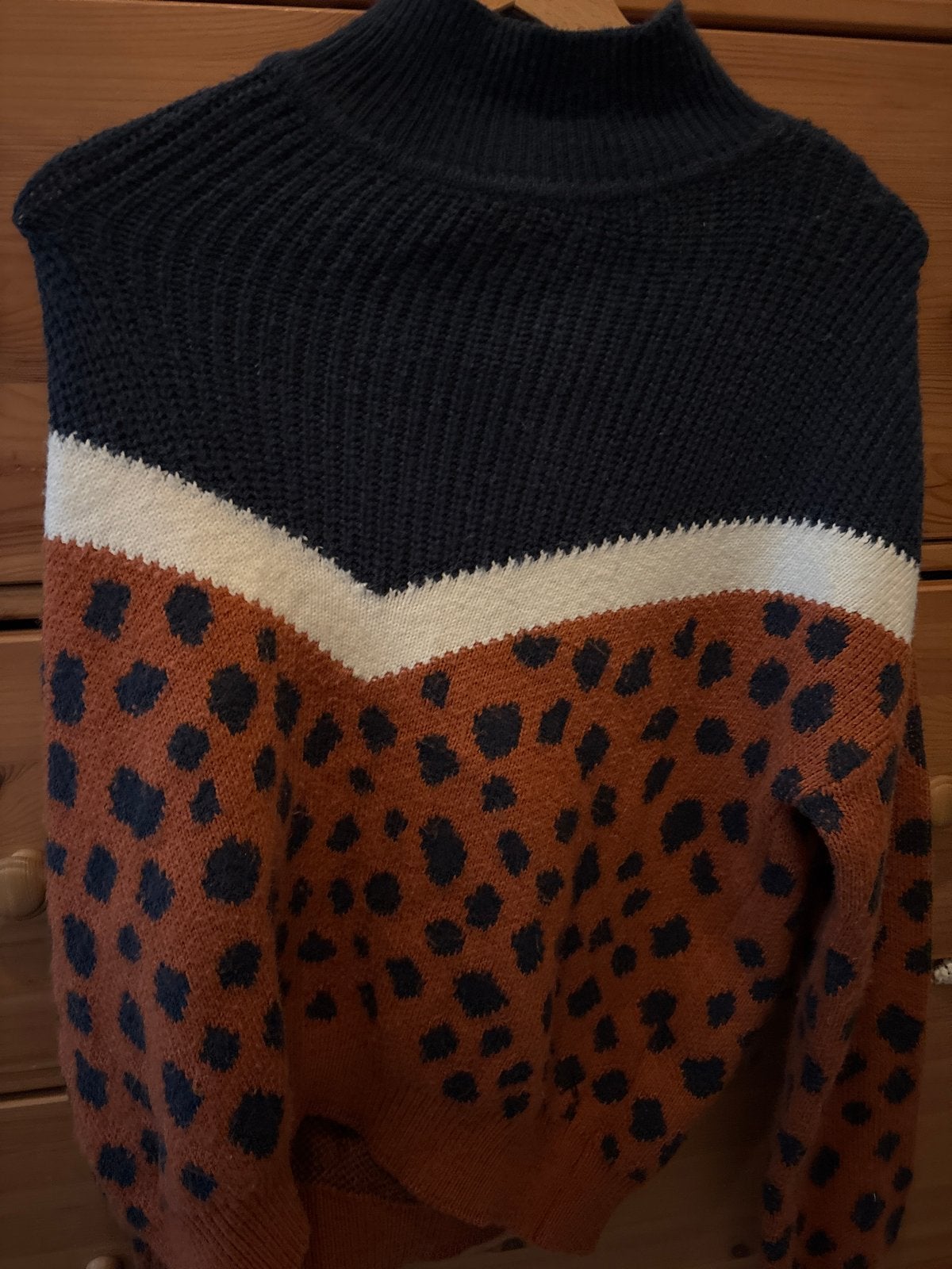 Anti Blue trui met luipaardprint - Maat M, Kleding | Dames, Truien en Vesten, Verzenden, Zo goed als nieuw, Maat 38/40 (M), Meerkleurig