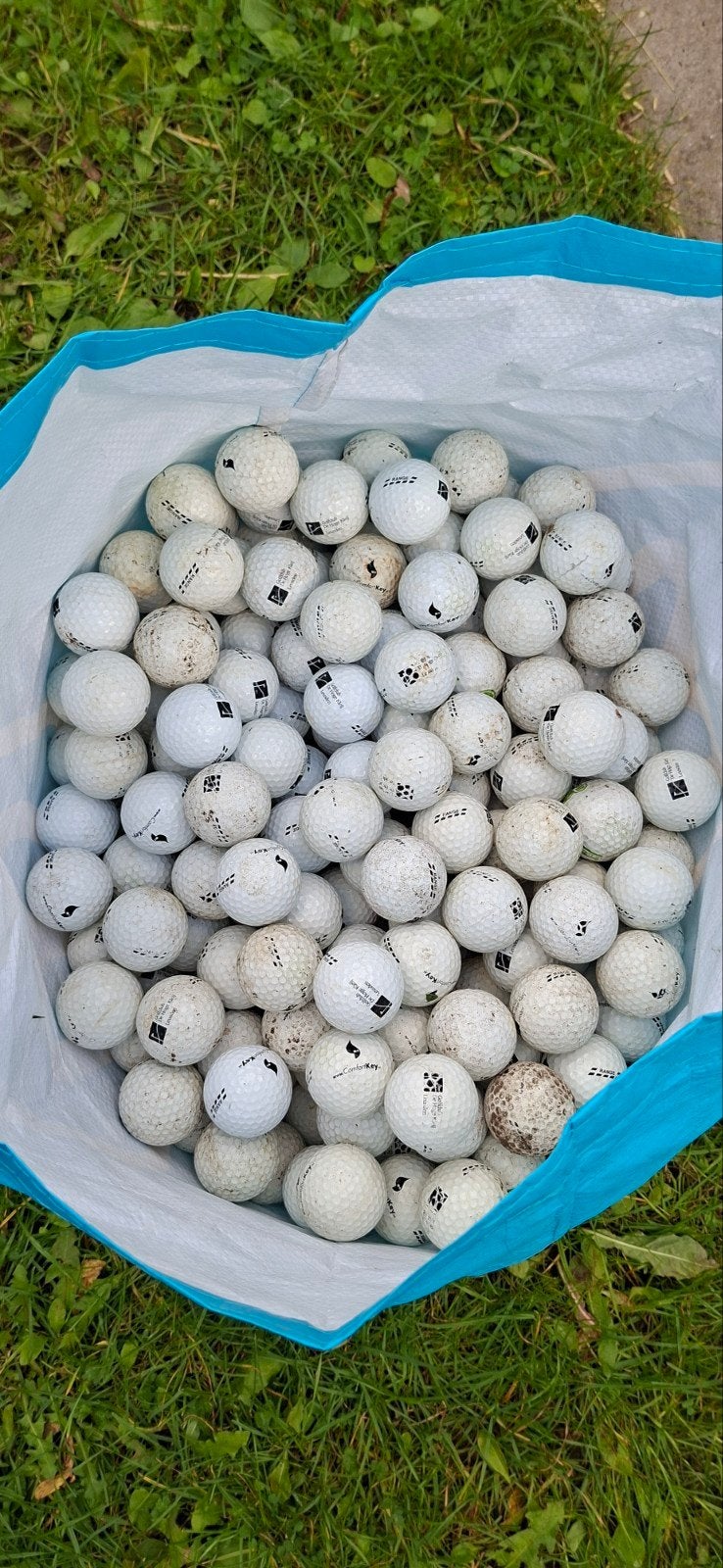 Grote zak met 335 Gebruikte golfballen, Sport en Fitness, Ophalen, Gebruikt, Bal(len), Overige merken