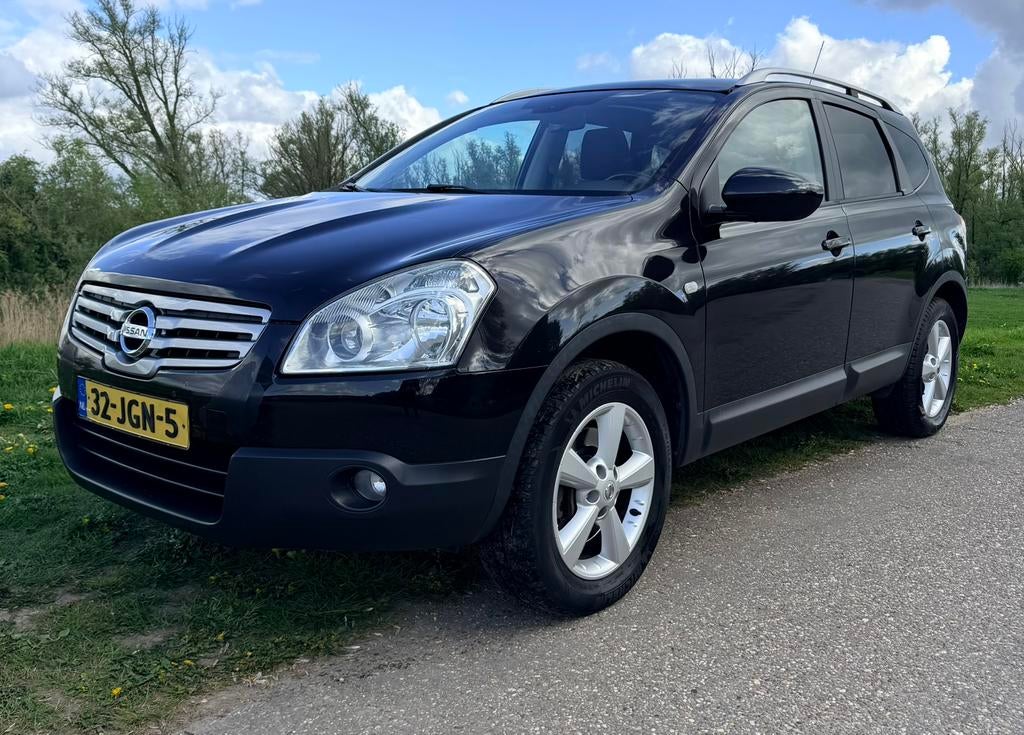 Nissan Qashqai+2 2.0 4WD 2009 1EIG. pano APK 3-27 trekhaak, Auto's, 7 stoelen, Zwart, Origineel Nederlands, Bedrijf