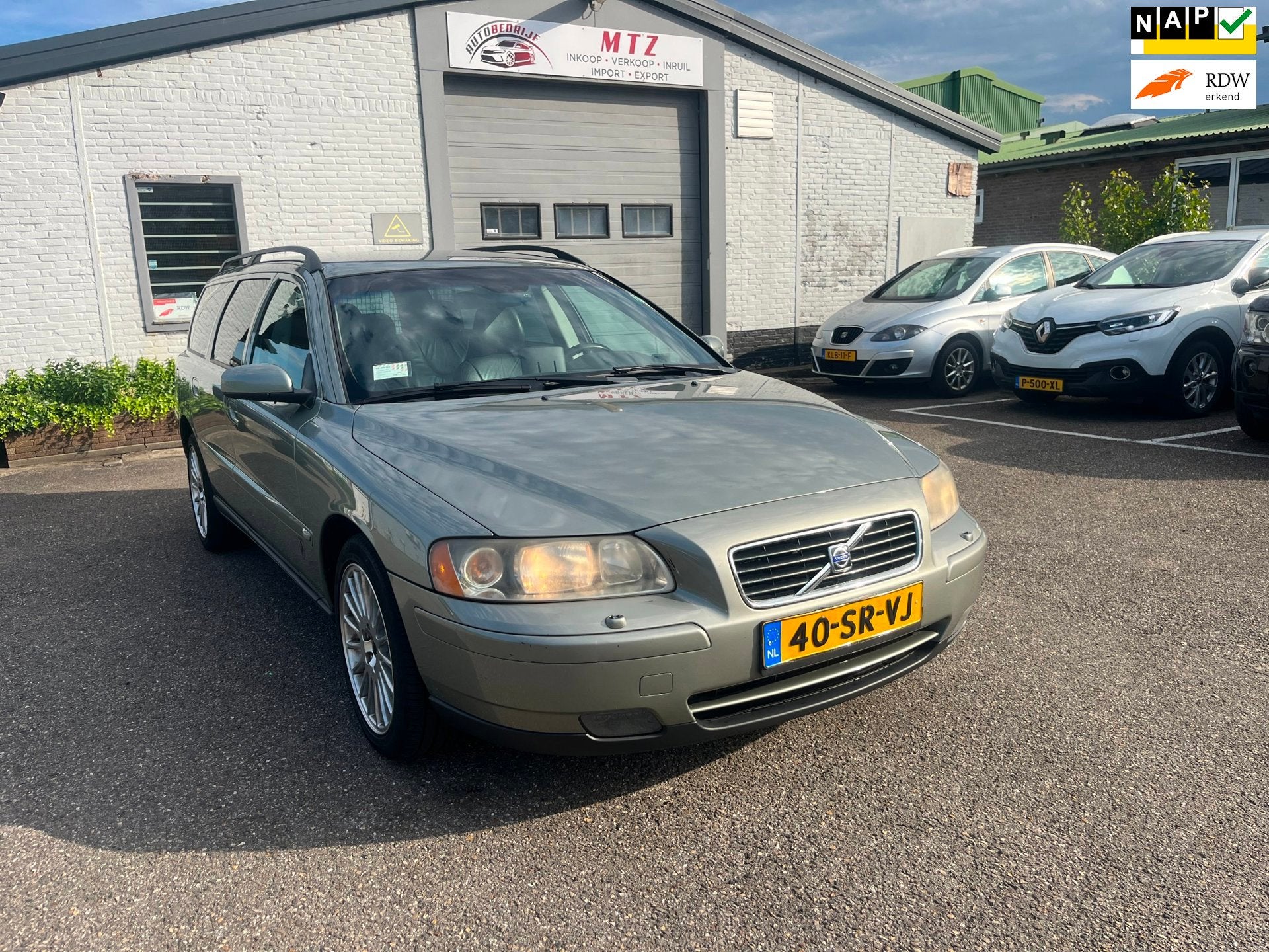 Volvo V70 2.0T Edition II | Aut.|Leder, Auto's, Volvo, Gebruikt, Zwart, 1600 kg, Euro 4