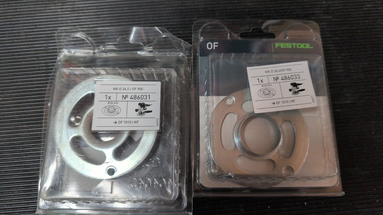 Festool OF1010 kopieer ring 24 en 30, Ophalen