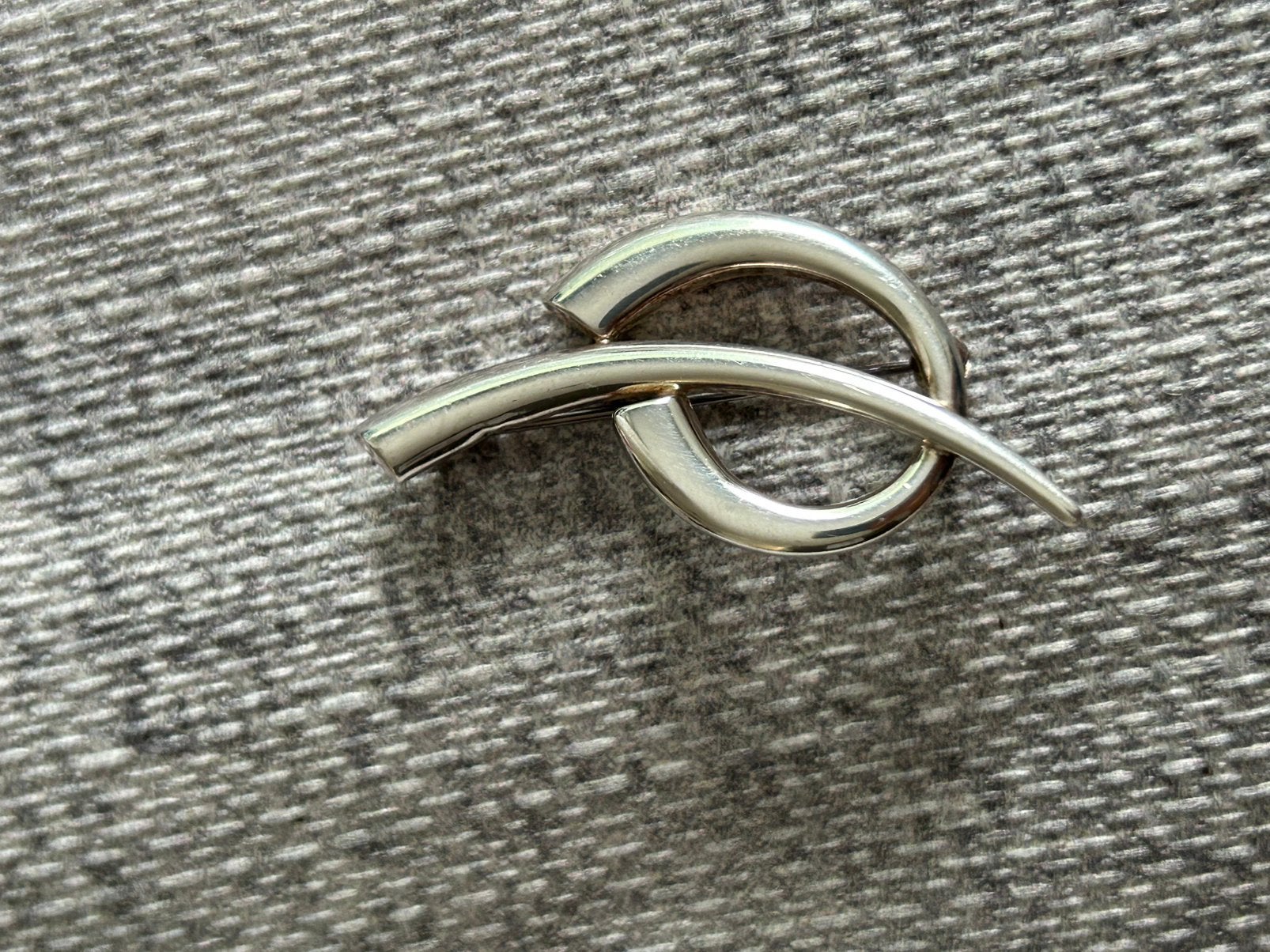 Zilveren design broche, Ophalen of Verzenden, Zo goed als nieuw, Zilver