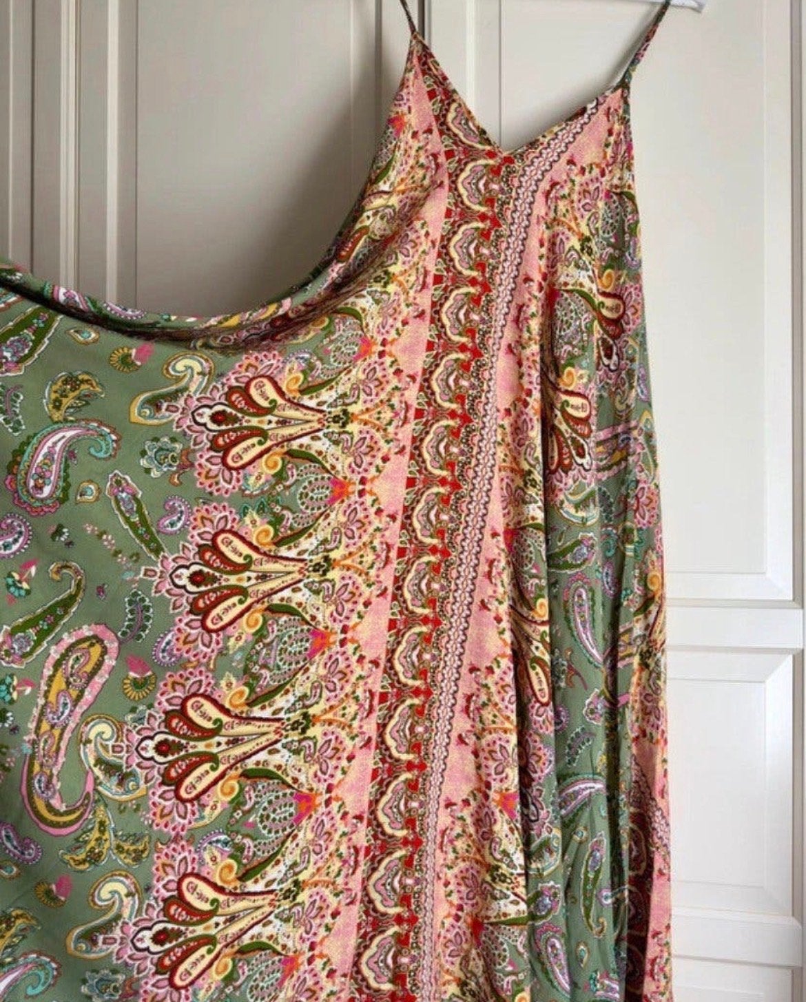 Maxi jurk met paisley print - Monday Afternoon Firenze, Maat 38/40 (M), Meerkleurig, Ophalen of Verzenden, Zo goed als nieuw