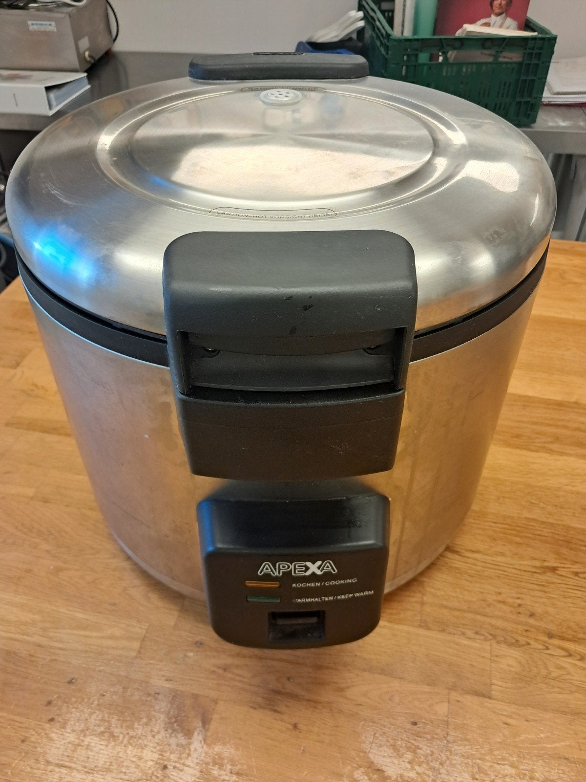 APEXA Professionele Rijstkoker - 1950W 6 liter 30 personen, Witgoed en Apparatuur, Ophalen of Verzenden, Gebruikt