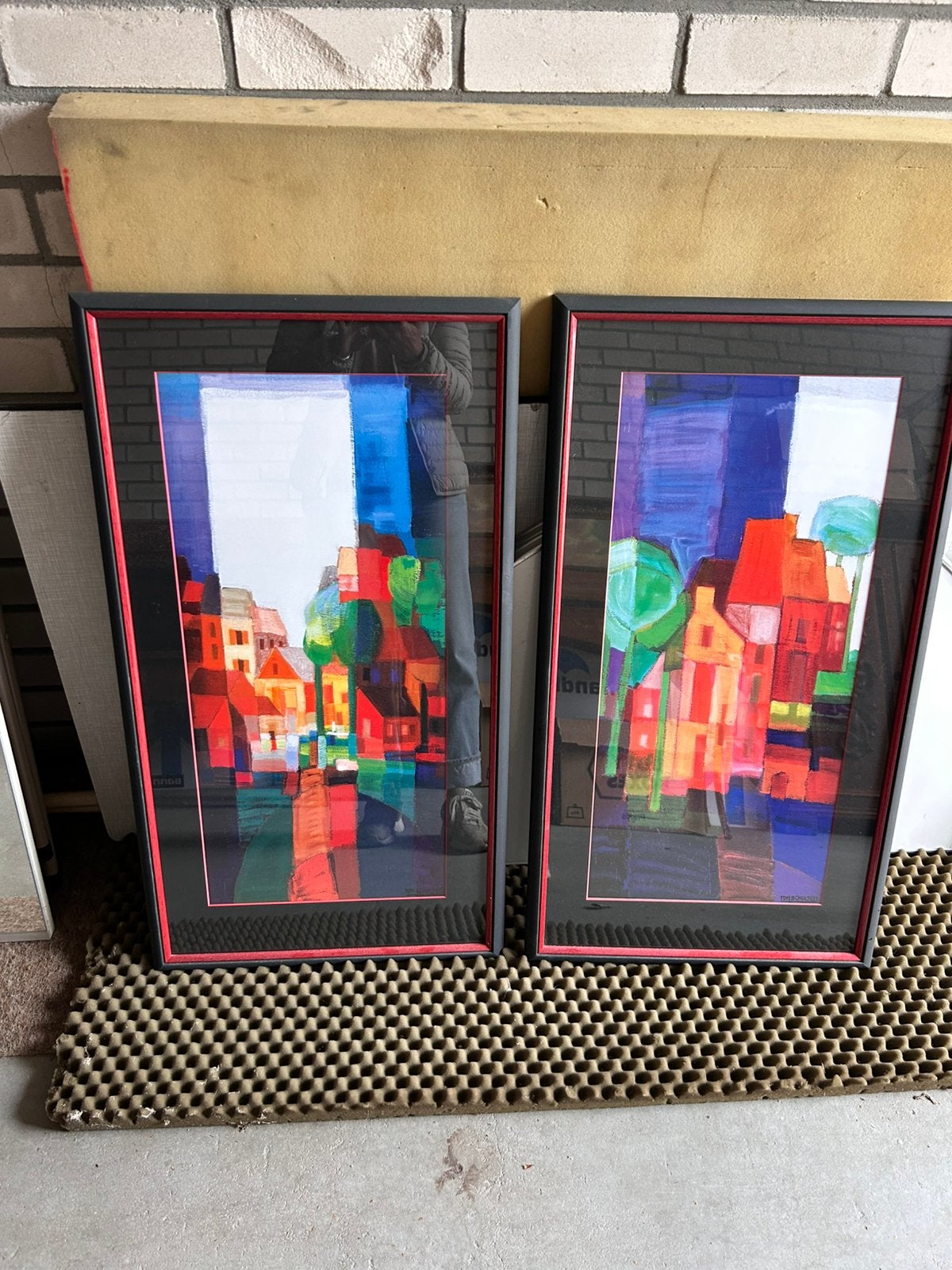 2 ingelijste Ton Schulten kunstdrukken – Galerie Ootmarsum, Ophalen