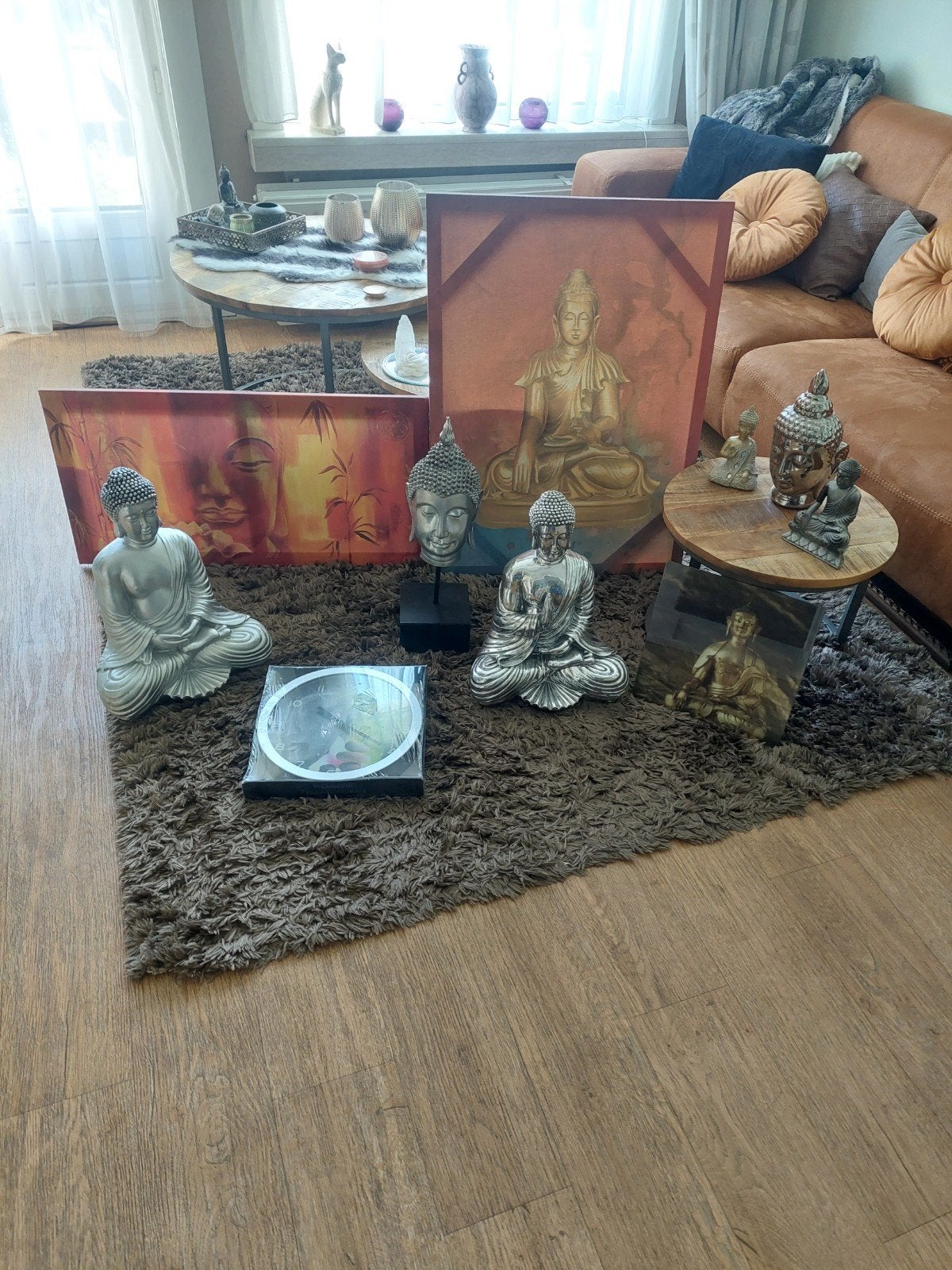 Boeddha Beelden en Decoratie Set en lijsten, Ophalen, Zo goed als nieuw