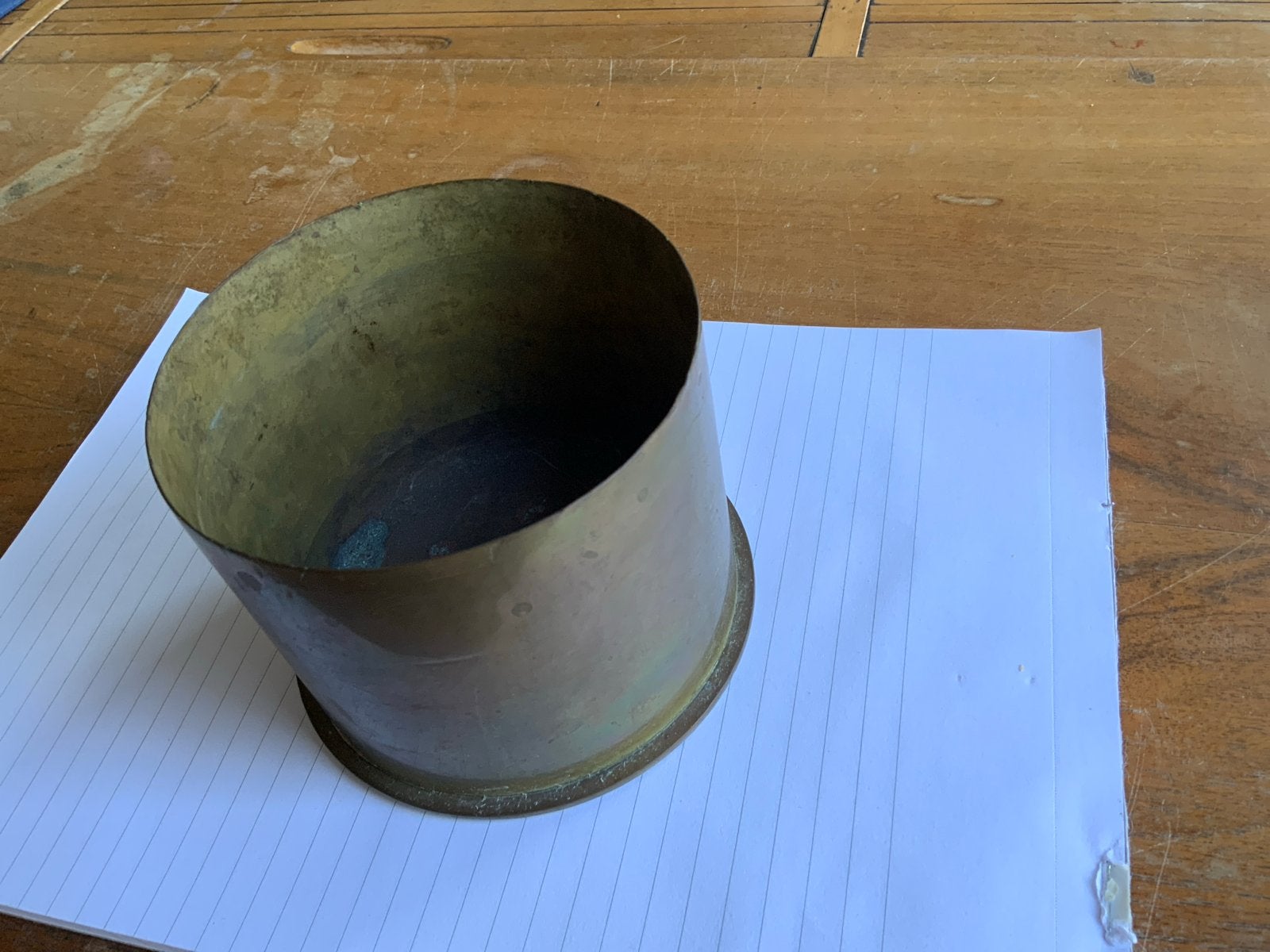 Trench art asbak Rheinmetall 1915, Verzamelen, Verzenden