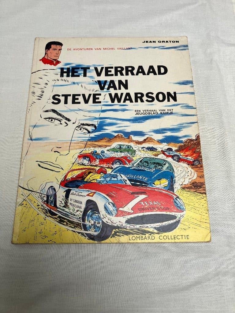 Michel Vaillant Het verraad van Steve Warson 1e druk 1964, Boeken, Gelezen, Jean Graton, Eén stripboek, Ophalen of Verzenden
