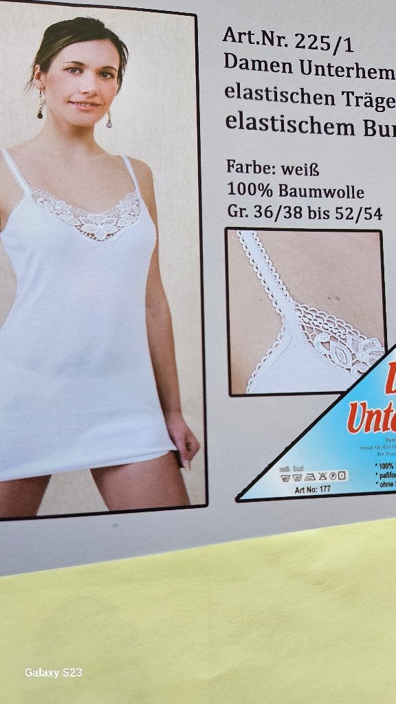 Dames hemd met elastisch spaghetti bandje, Kleding | Dames, Ondergoed en Lingerie, Hemd, Onbekend, Ophalen of Verzenden, Onbekend