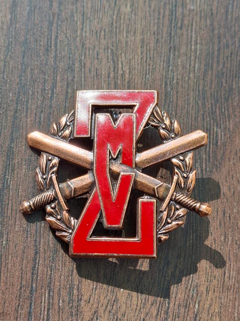 Vaardigheidsembleem Zware Militaire Vaardigheid (ZMV), Ophalen of Verzenden, Landmacht, Nederland, Embleem of Badge