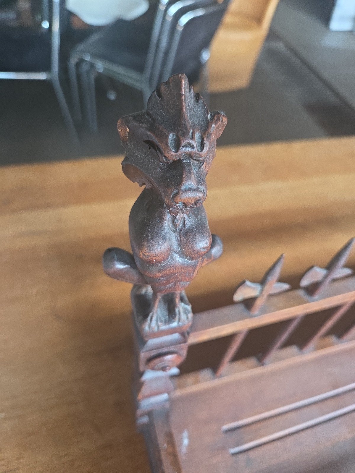 antiek houten boekenrek, Ophalen
