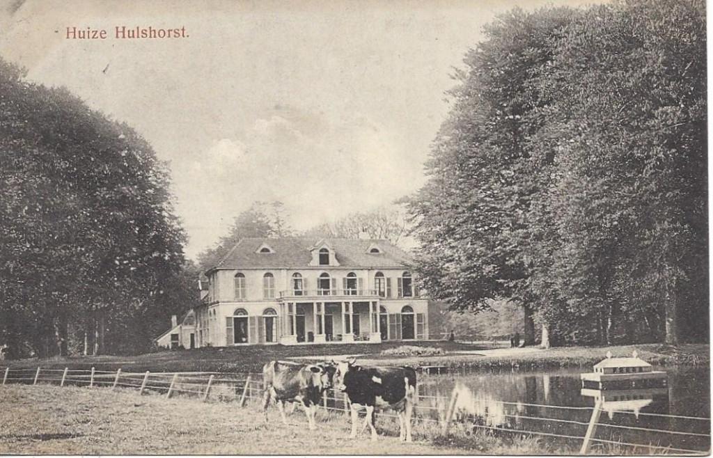 Hulshorst (Gld.) Huize Hulshorst, Koeien, gelopen 1918, Ophalen of Verzenden, Voor 1920, Gelopen, Gelderland