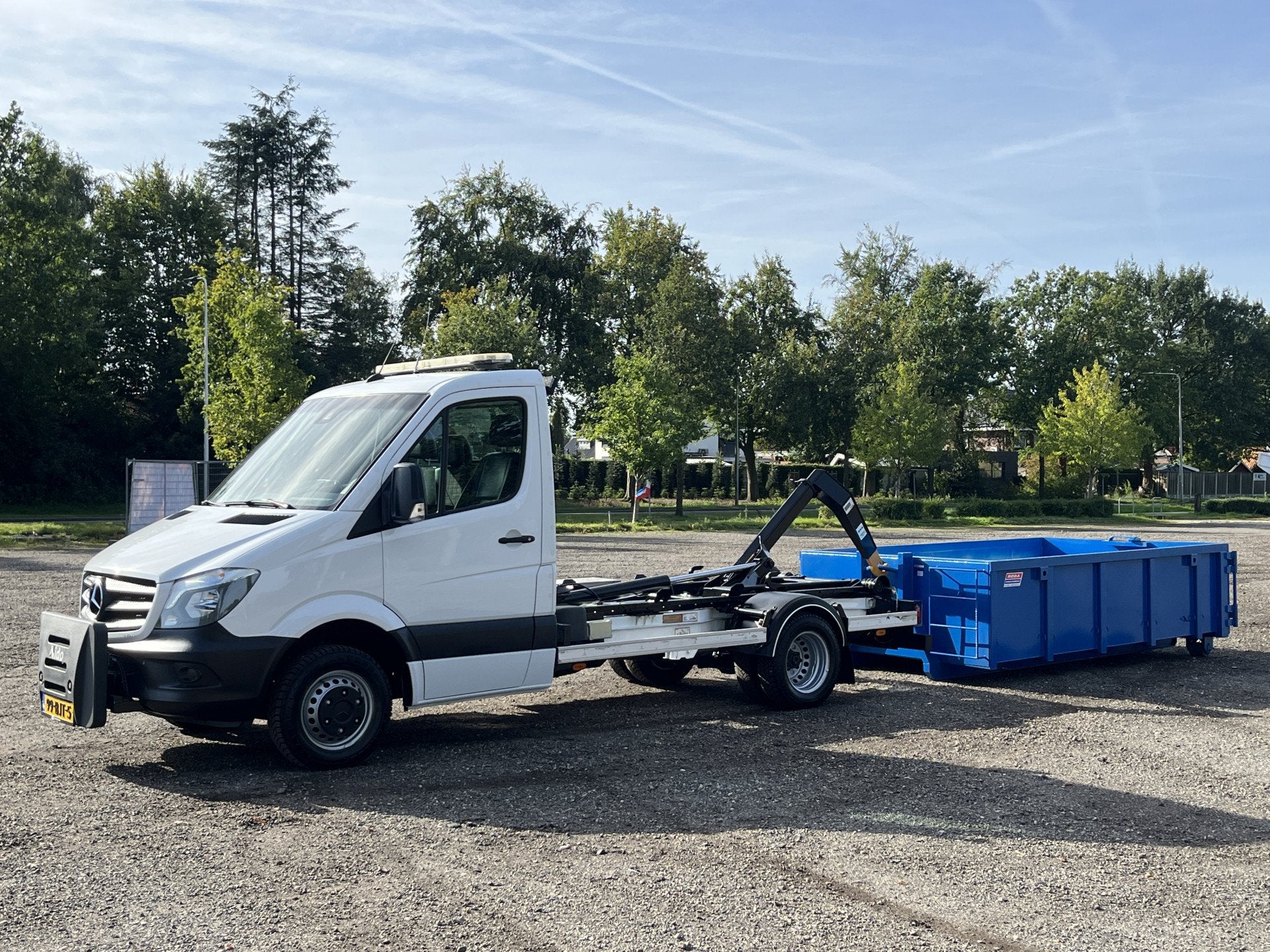 Mercedes-Benz Sprinter 514 CDI 366 Haakarm Container Airco C, Stof, Gebruikt, Wit, Bedrijf