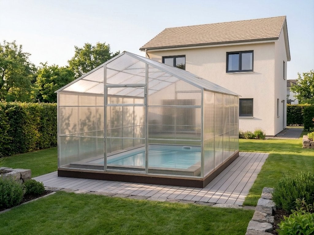 Zwembadoverkapping 3m breed | 4–30m lengte | Polycarbonaat, Tuin en Terras, Verzenden, Nieuw, Overige typen